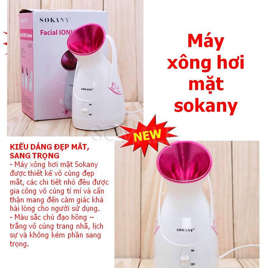 Máy xông hơi mặt Sokany, Máy xông hơi mặt nóng lạnh, se khít lỗ chân lông -Bảo hành 12 Tháng , Lỗi 1 đỏi 1 !