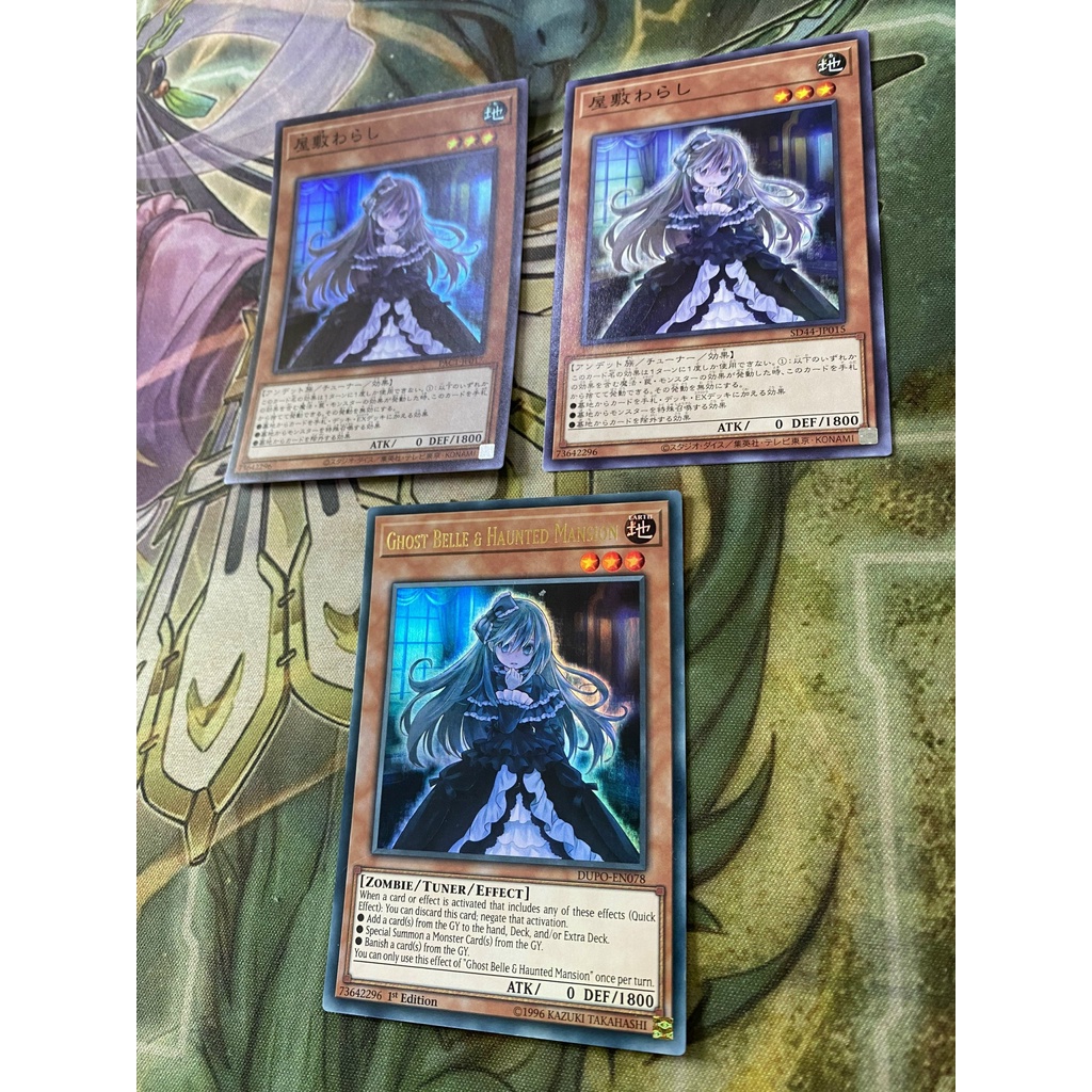 Thẻ bài lẻ Yugioh chính hãng - Ghost Belle & Haunted Mansion