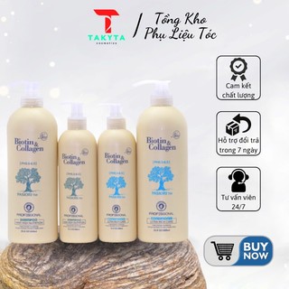 [CHÍNH HÃNG] DẦU GỘI DẦU XẢ BIOTIN TRẮNG CHỐNG RỤNG VÀ KÍCH THÍCH MỌC TÓC BIOTIN COLAGEN 1000ML