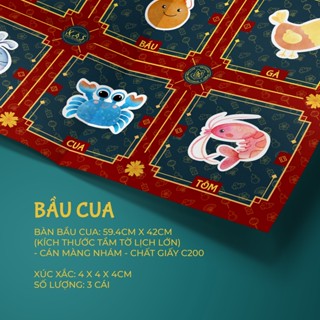 Bộ Bầu Cua Tôm Cá Tết Siêu Xinh