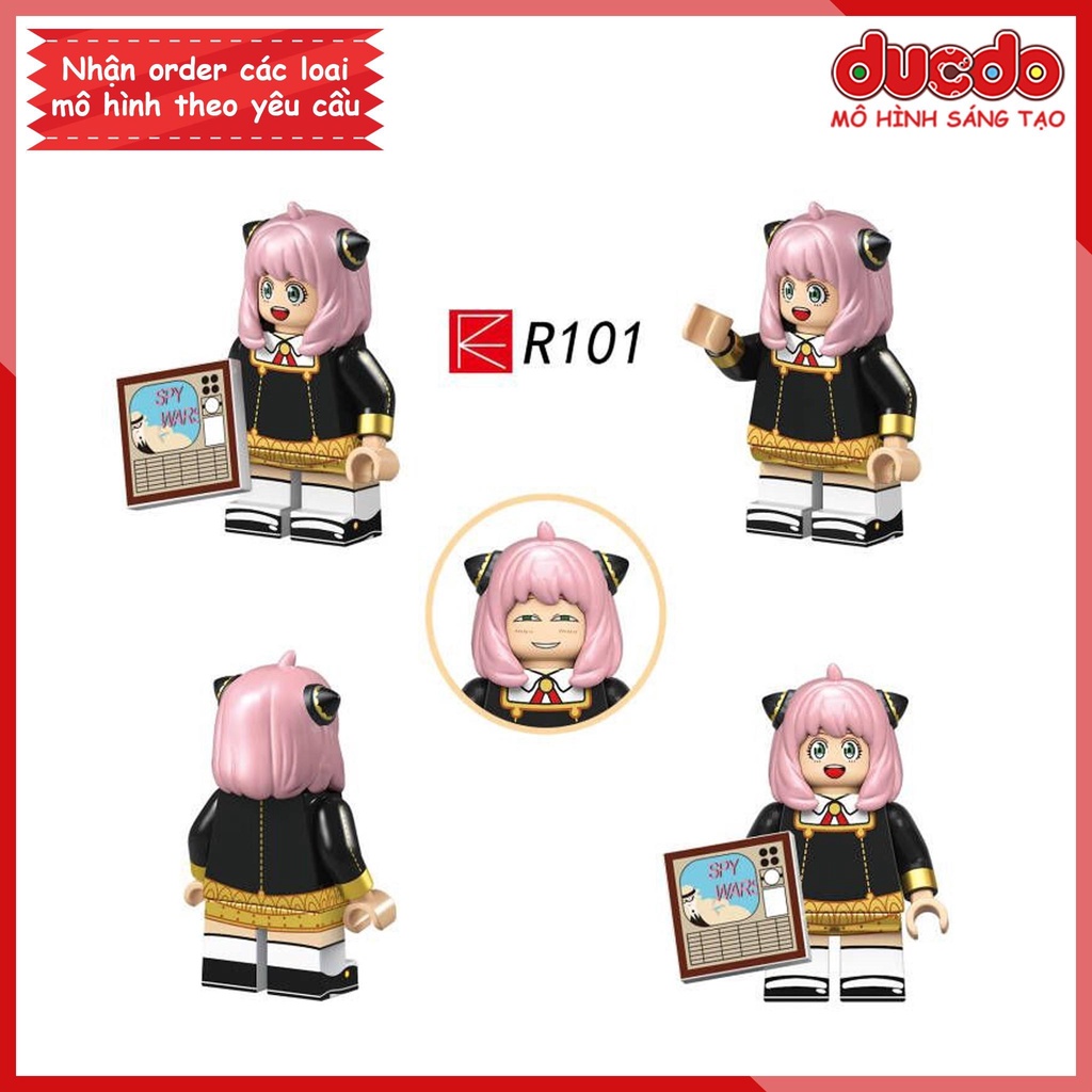 Minifigures nhân vật Gia đình Điệp Viên Spy x Family - Đồ chơi Lắp ghép Mini Mô hình Anja Forger Yor Loid RZL0002