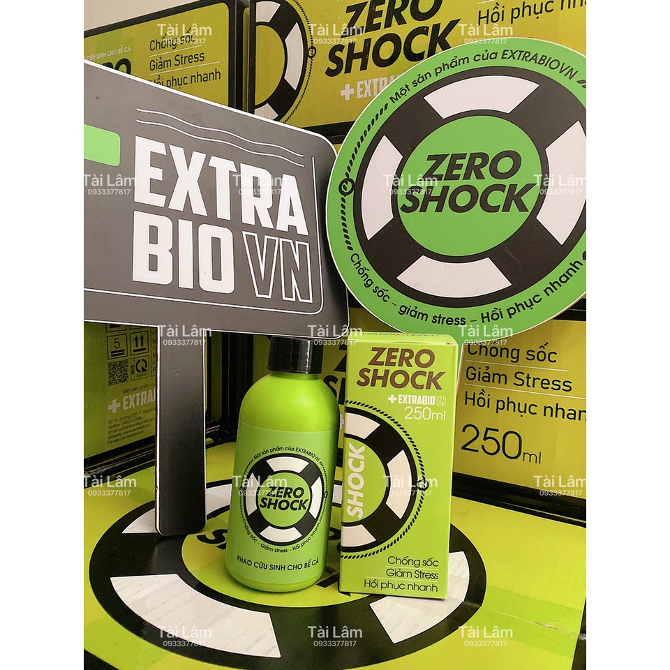 Extra Bio ZERO SHOCK 125ML - CHỐNG SỐC  GIẢM STRESS  HỒI PHỤC NHANH CHO CÁ CẢNH