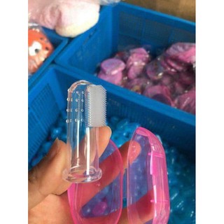 Combo 5 Dụng cụ vệ sinh răng miệng cho bé silicon (tưa lưỡi)