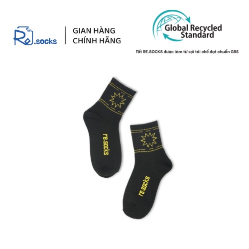 Combo số 2 - Tất Tái Chế Remarkable Vietnam - Cổ Cao, Thông Thoáng Và Bền Nhẹ, Nam/Nữ, Vớ Tái Chế