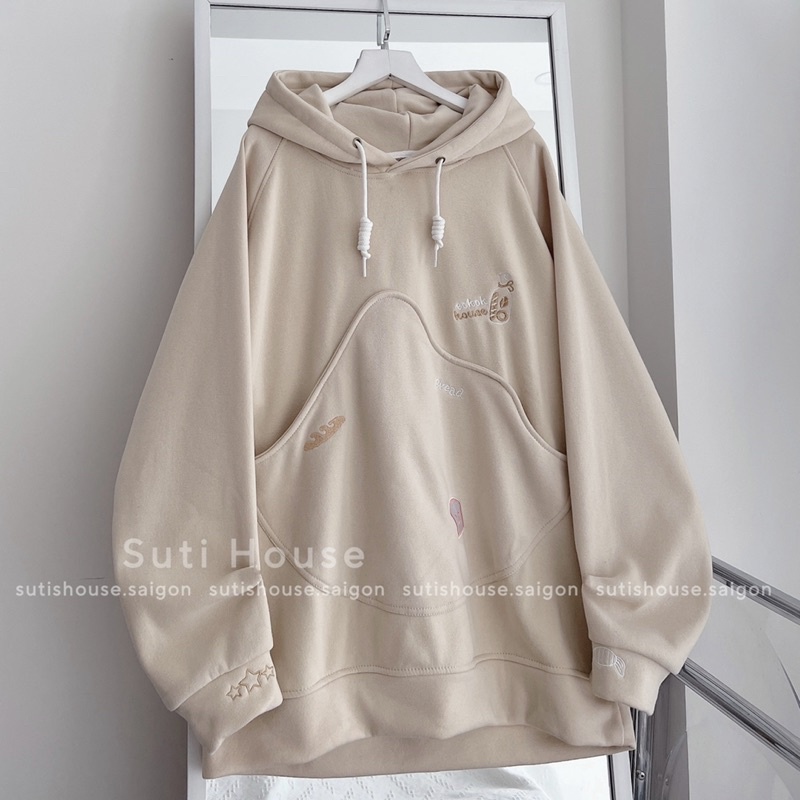 [ẢNH THẬT- CÓ SẴN ĐỦ MÀU] Áo Hoodie ECKOK Nhiều Màu Túi Kiểu Thêu Hình Dễ Thương Form Rộng Unisex Nam Nữ-Suti House | BigBuy360 - bigbuy360.vn