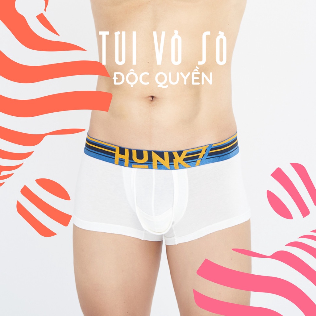 Quần lót boxer nam túi vỏ sò linh hoạt Hunk SeaShell - Túi gấp linh hoạt thiết kế thông minh thoải mái tối đa