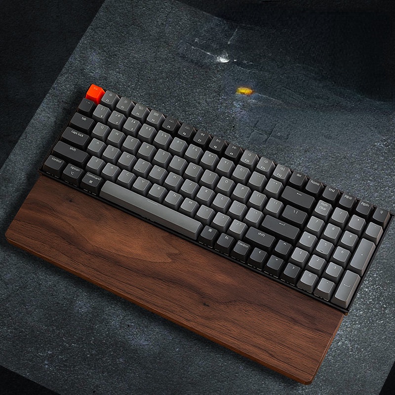 Bàn phím hỗ trợ bàn phím cơ trơn bằng gỗ bàn phím Bàn phím đệm cổ tay fl980 bằng gỗ đệm kê cổ tay 87