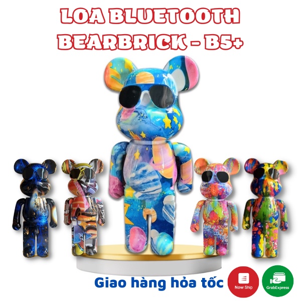 Loa bluetooth gấu bearbrick Loa deco không dây hot trend bảo hành 24 tháng