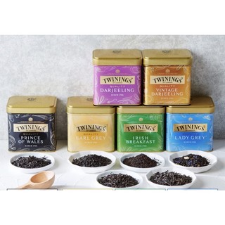 Trà twinings hộp thiếc 5 loại london 50g,100g, 200g- anh