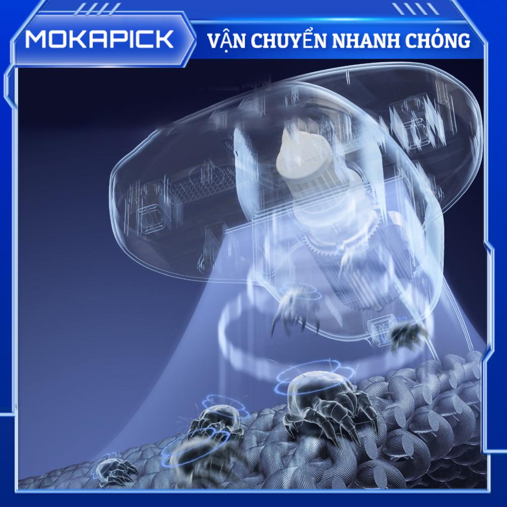 Mokapick Máy hút bụi diệt ve không dây 10kpa Loại bỏ chất gây dị ứng cầm tay cho ghế sofa nệm