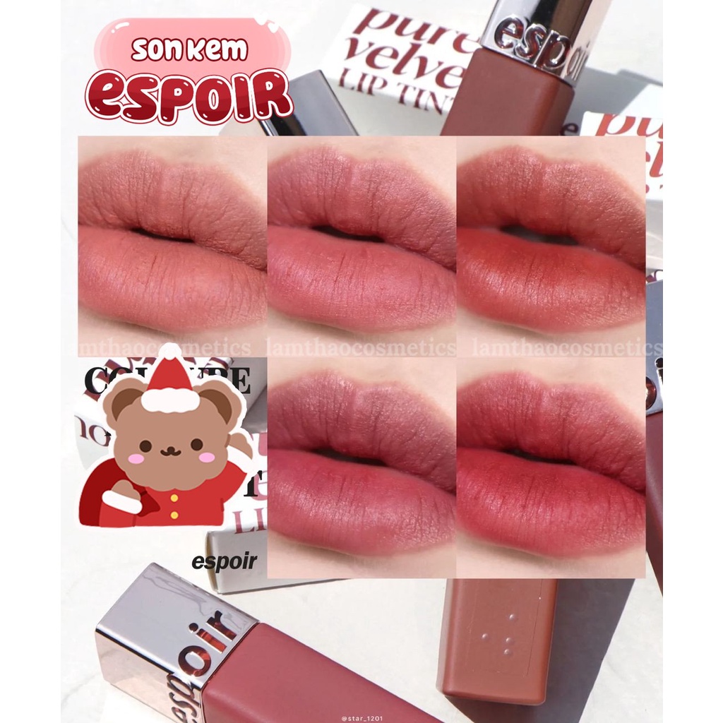 Son Kem Nhung Lì Espoir Couture Tint Pure (Phiên bản mới)