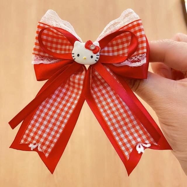 Hello kitty Kẹp Tóc Hình Nơ / Vương Miện / Mèo kitty Dễ Thương Thời Trang Cho Bé Gái 27KB156
