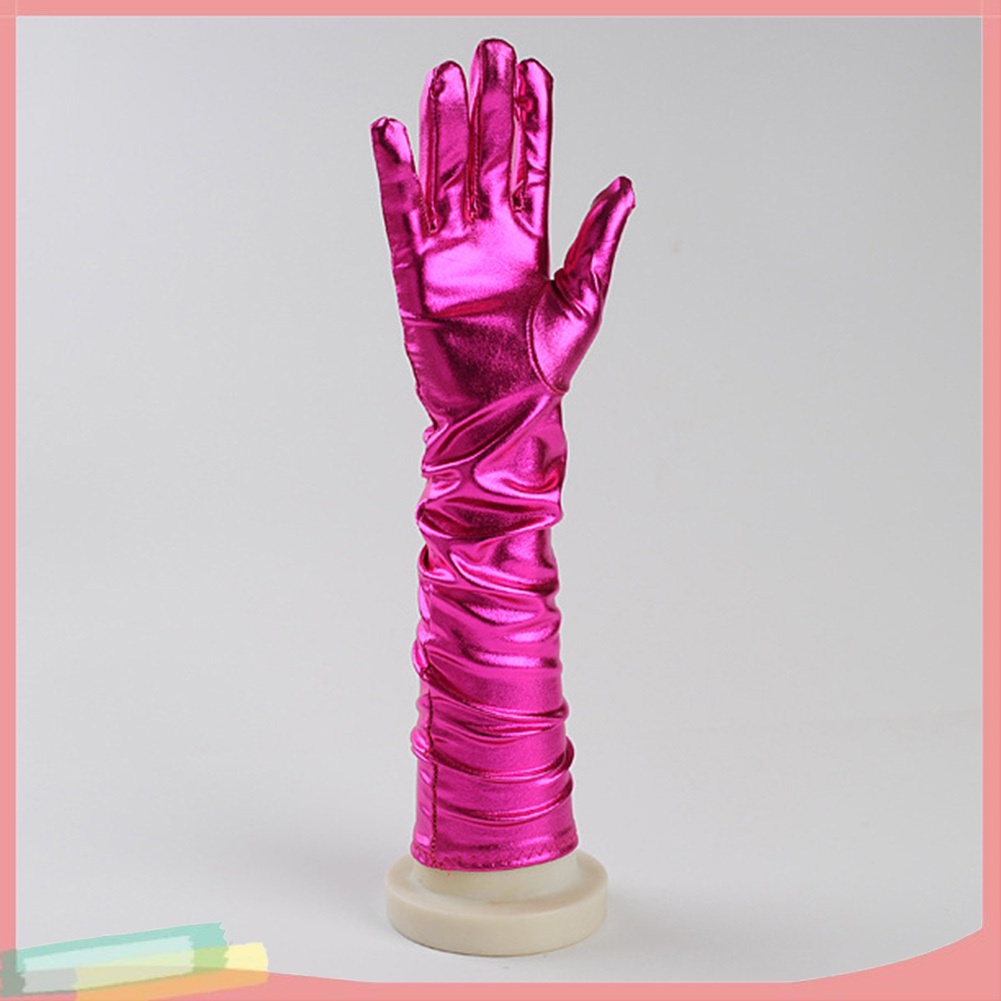 Đôi găng tay da giả dáng dài dùng hóa trang trong các bữa tiệc