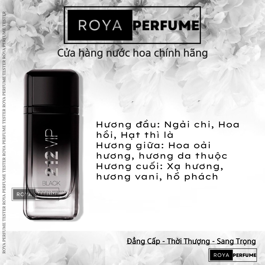 -𝑹𝑶𝑱𝑨- Nước Hoa Carolina Herrera 212 Vip Men Black -𝑹𝑶𝑱𝑨-