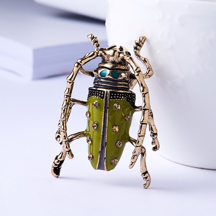 Ghim Cài Áo Hình Tê Giác Dáng Dài Thời Trang Sáng Tạo