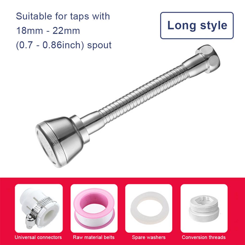 Đầu Nối Vòi Nước Bồn Rửa Chén Xoay 360 Độ° Đầu Nối Dài Vòi Nước Rửa Chén Tiết Kiệm Nước Thay Thế Tiện