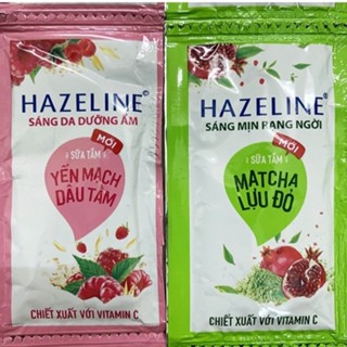Dây Sữa Tắm HAZELINE Matcha Lựu Đỏ - Yến Mạch Dâu Tằm