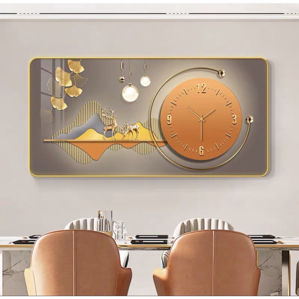 Tranh Đồng Hồ Treo Tường Tráng Gương Phòng Khách Ngủ Họp CTY Dero Nội Thất Xem Giờ QUà Tặng Tân Gia Decor Nhà Cửa Xem Gi