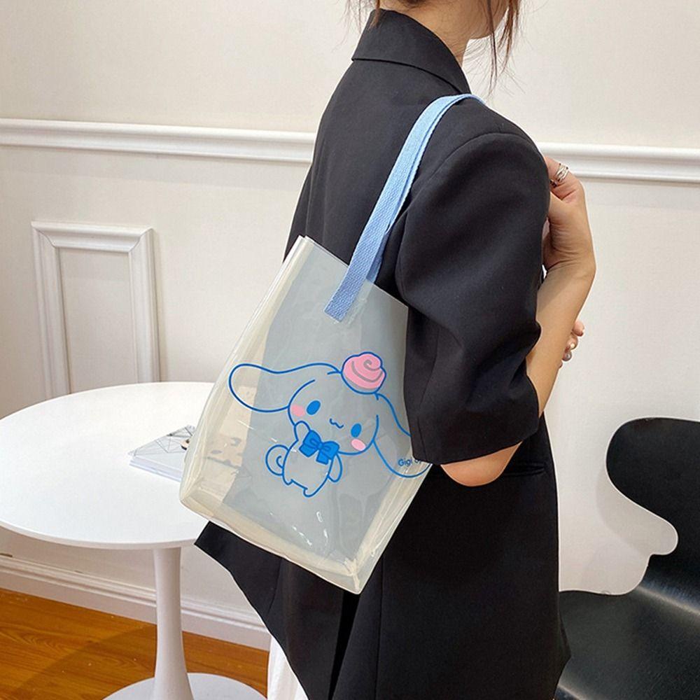 Túi Xách Trong Suốt Họa Tiết Lấp Lánh Đơn Giản Dành Cho Nữ