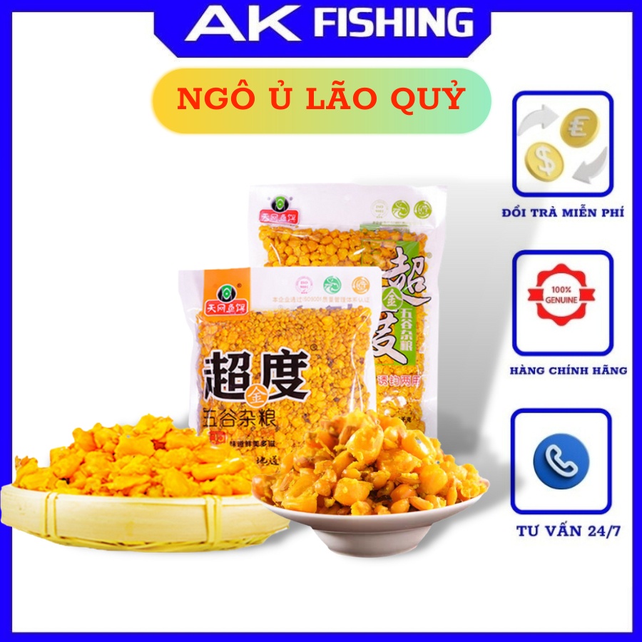Mồi câu cá Ngô Ủ Lão Qủy hương liệu câu cá siêu cấp chuyên chắm trôi chép câu đài lục chính hãng chất lượng giá rẻ.