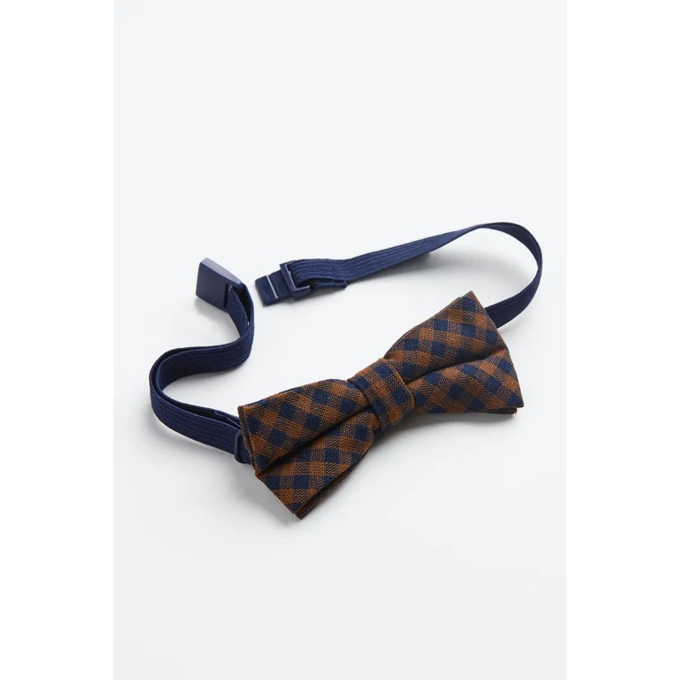 Áo somi trắng nơ caro đỏ nơ HM H&M_hàng chính hãng UK US