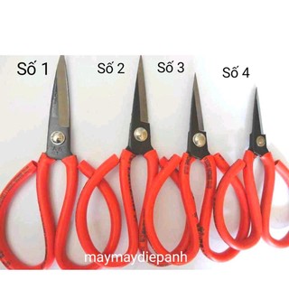 Kéo bổ cơi, mổ túi đủ size 1,2.3,4 siêu sắc lưỡi đen sử dụng trong ngành may mặc