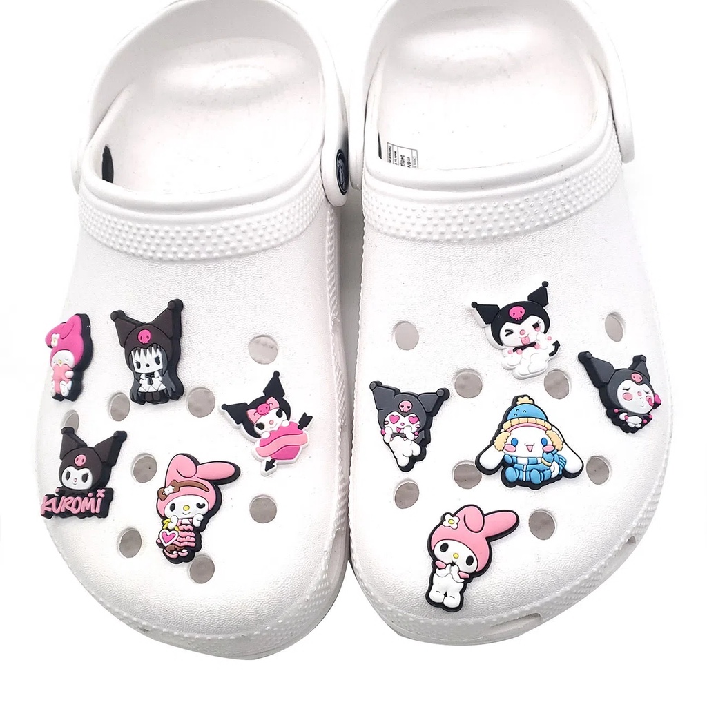 Khóa Cài Xăng đan DIY Bằng Cao Su PVC Mềm 5D Dễ Thương Có Thể Tháo Rời