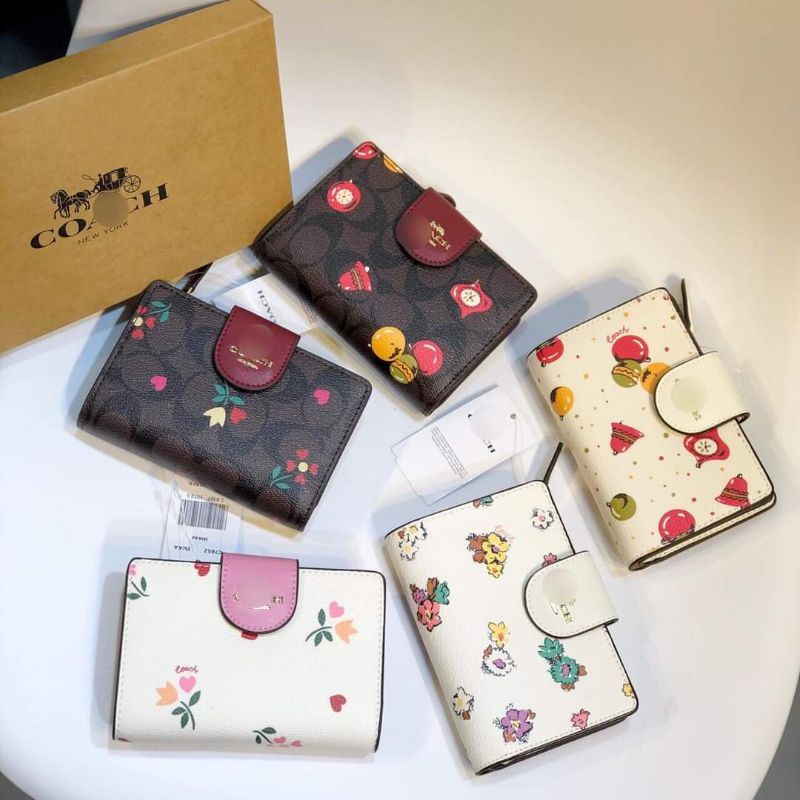😜THANH LÝ TỒN KHO VÍ COACH,FULL TAG+HỘP