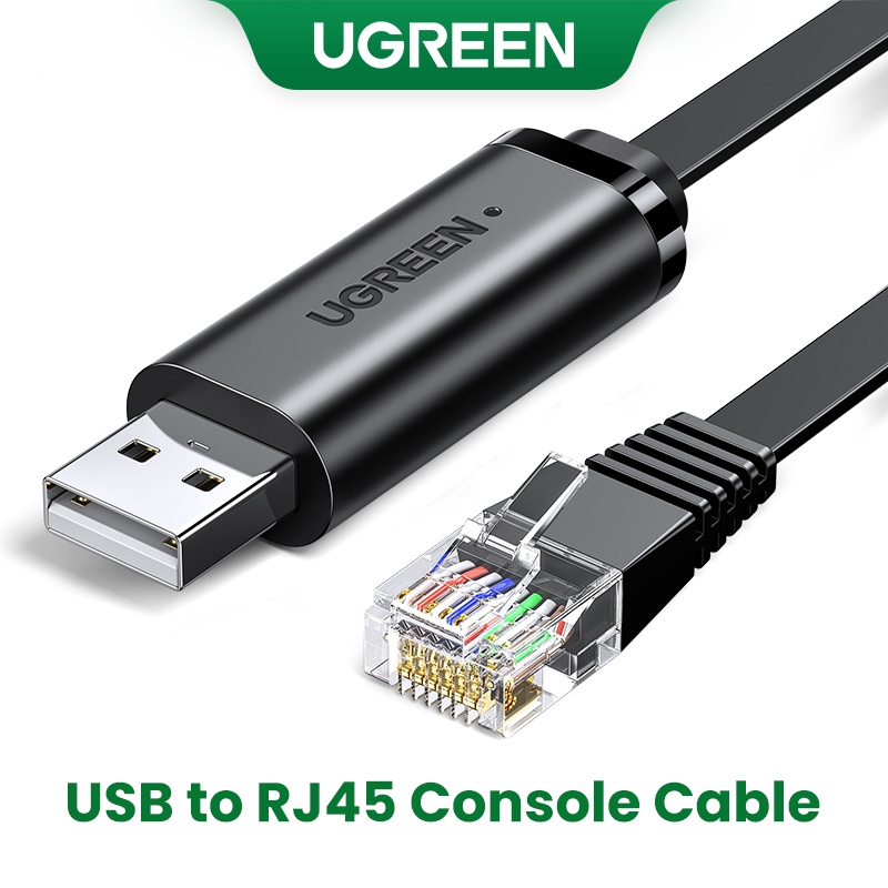 Cáp điều hợp UGREEN đầu USB qua RJ45 RS232 dài 1.5m chuyên dụng