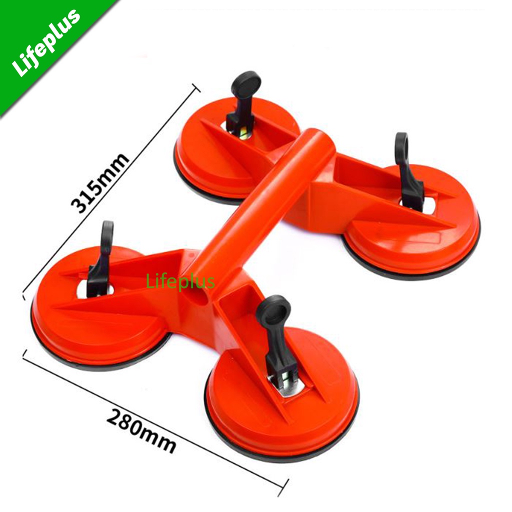 Hít kính hít gạch men 4 chấu lực hít 120kg đường kính mỗi chấu 10cm thân nhựa ABS