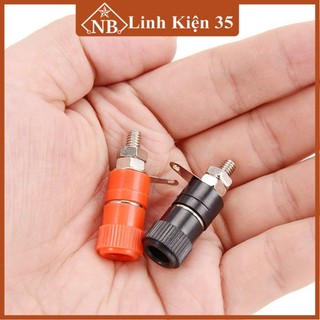 Combo bộ 4 đôi jack nối JS90 và bắp chuối cao cấp (2 JS90 đỏ + 2 JS90 đen + 2 bắp chuối đỏ + 2 bắp chuối đen)