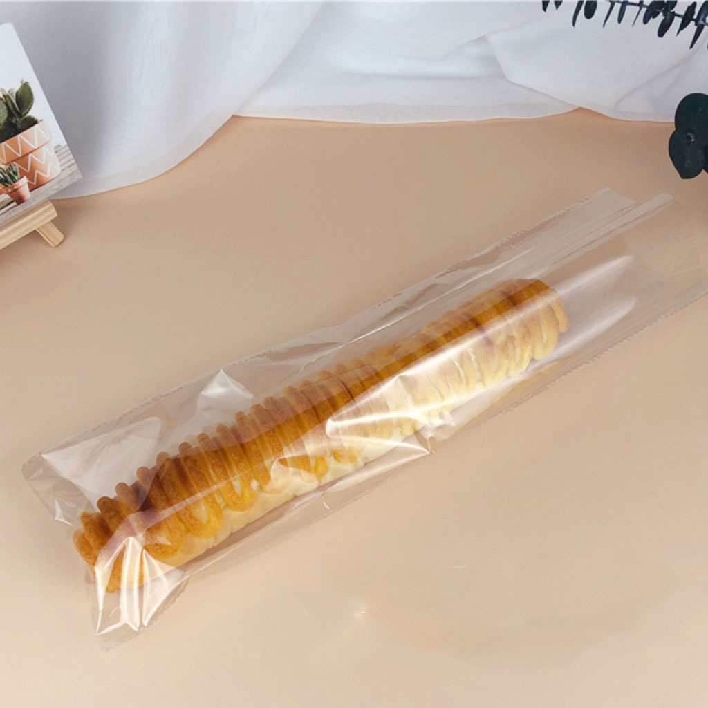 Túi đựng bánh mỳ dài trong suốt kích thước 12.5x39 có dây buộc kim loại theo kèm - VUA BAO BÌ