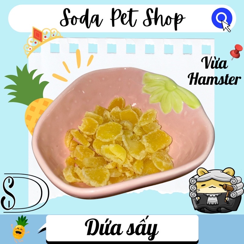 Dứa Sấy Cho Hamster