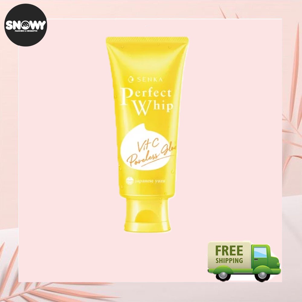 Sữa Rửa Mặt Làm Sáng Da Senka Perfect Whip Vitamin C Poreless Glow 100gr