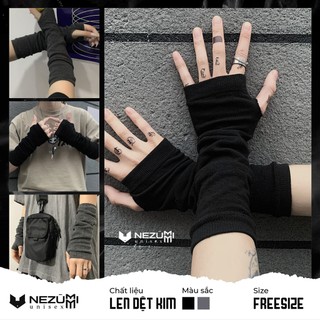 (Có sẵn) Găng tay ninja hở ngón nửa bàn phong cách harajuku unisex cho nam nữ
