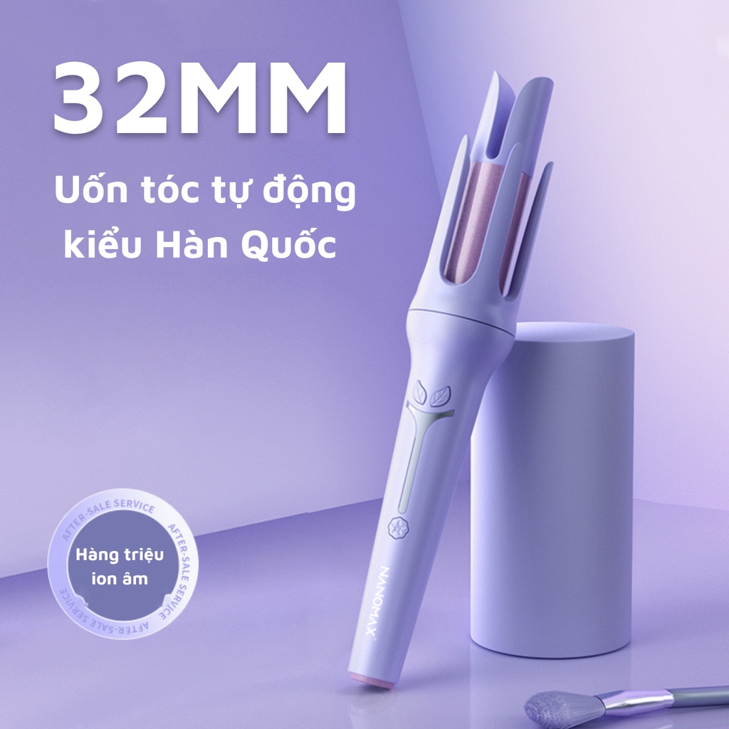 Máy Uốn Tóc Xoay 360 Độ Nanomax XN-391 Tích Hợp Ion, 4 Mức Nhiệt Điều Chỉnh Tiện Lợi, Bh 6 Tháng