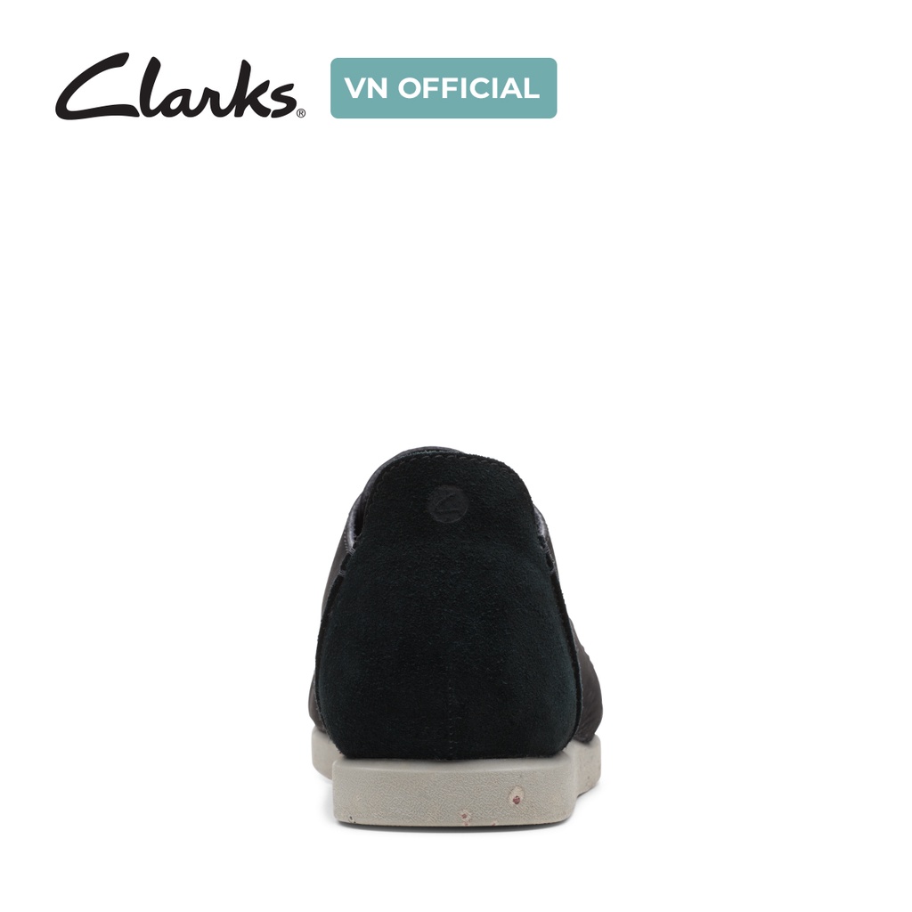 Giày Thể Thao Da Nubuck Nam CLARKS ShacreLite Low màu Black Nubuck