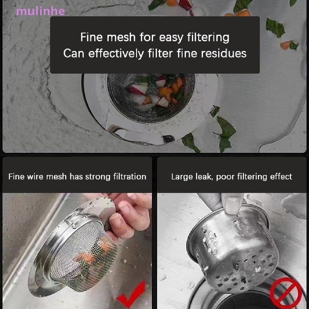 Phễu Lọc Bằng Thép Không Gỉ Chống Tắc Nghẽn Cho Nhà Bếp / Phòng Tắm