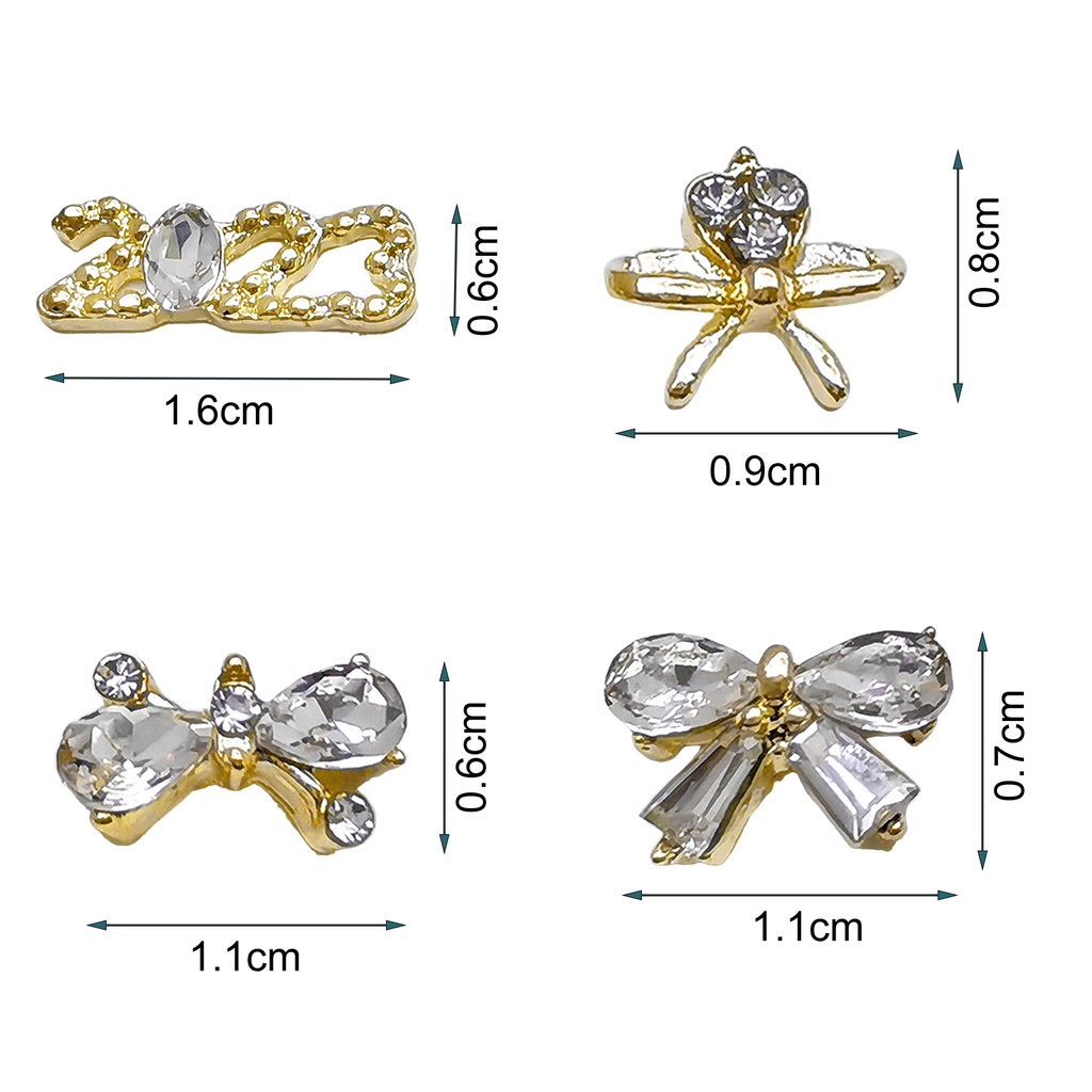 Bộ 10 Hạt Đá Đính Trang Trí Móng Tay Đa Năng Chống Rơi 2023 Cho Nữ