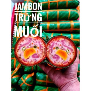 Chả jampon trứng muối bao da. đòn 500g