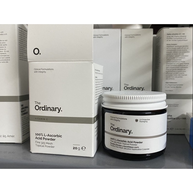 Kích trắng da The Ordinary làm trắng da dưỡng da mờ thâm se khít lỗ chân lông Bột vitamin C The Ordinary[Tặng-- máy]