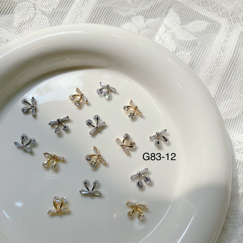 Charm bướm , nơ cao cấp lấp lánh