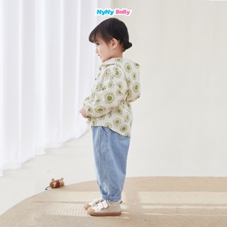 Quần jean cho bé trai bé gái form baggy vải jean mềm nyny baby phong cách - ảnh sản phẩm 5