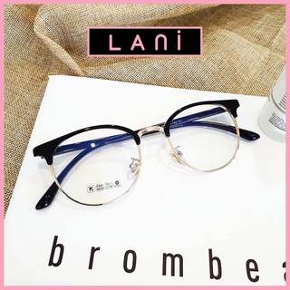 Gọng kính cận nam nữ Lani dáng bầu nhựa dẻo 6214