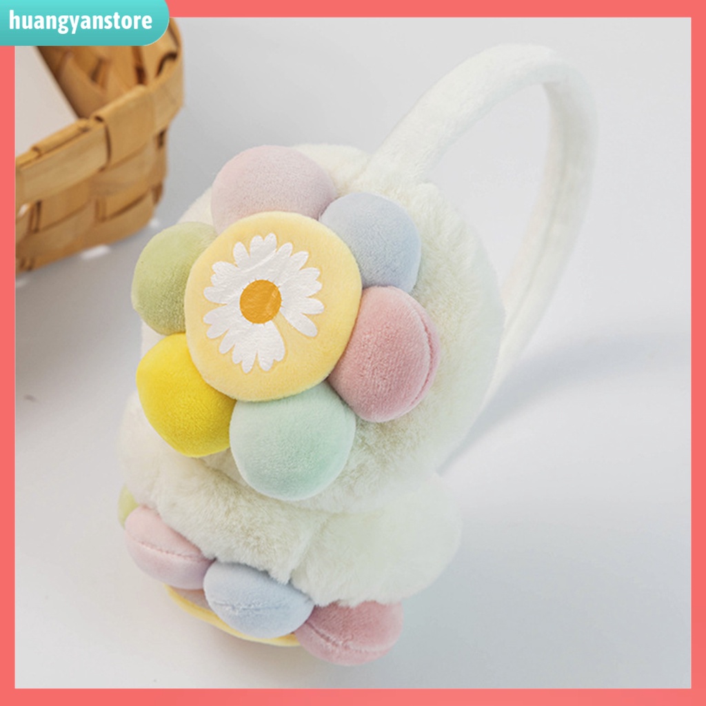 HY/ Bông Chụp Tai Giữ Ấm Hoạ Tiết Hoa Hướng Dương Cho Bé
