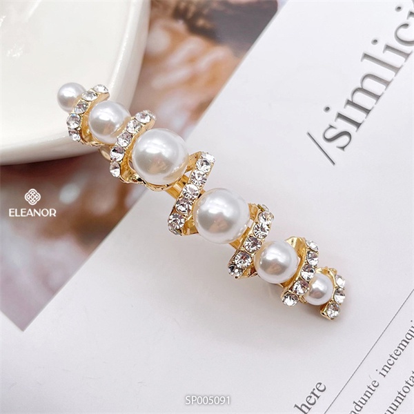 Kẹp tóc nữ Eleanor Accessories đính ngọc nhân tạo xinh xắn phụ kiện tóc thanh lịch
