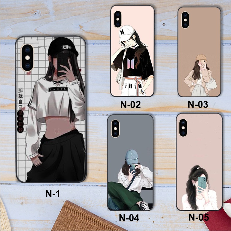 Ốp Iphone X / XS Max / XR in  hình Nữ anime đẹp ,ốp lưng nữ phong cách độc lạ