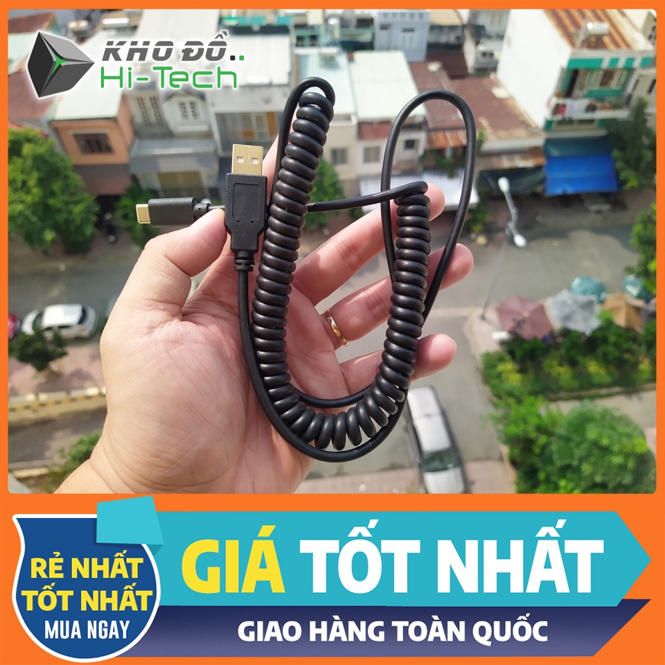 Cáp bàn phím KBDfans cổng type C | Cáp dạng xoắn lò xo | Cáp sạc bàn phím KBDfans