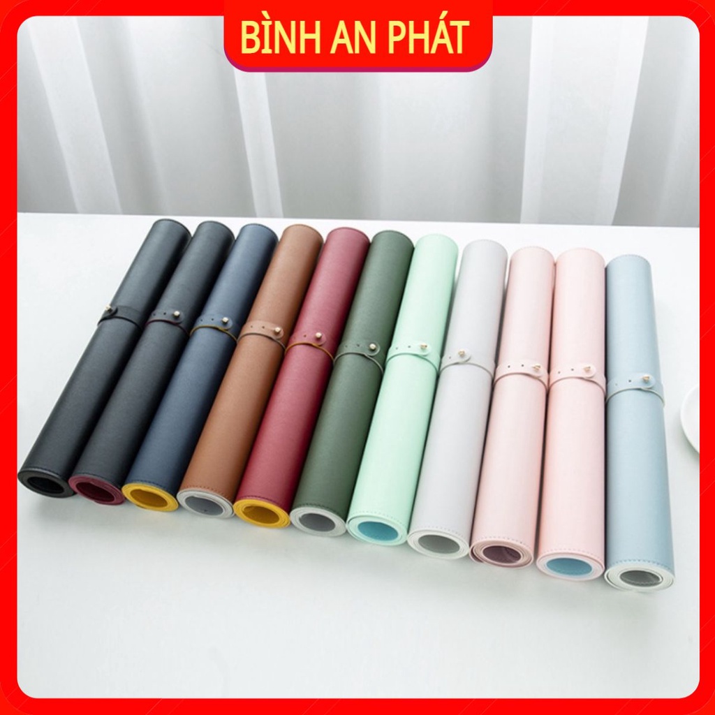 Thảm Da Trải Bàn Làm Việc DeskPad Cỡ Lớn Tấm Lót Bàn Làm Việc Da Chống Nước Chống Xước Cao Cấp