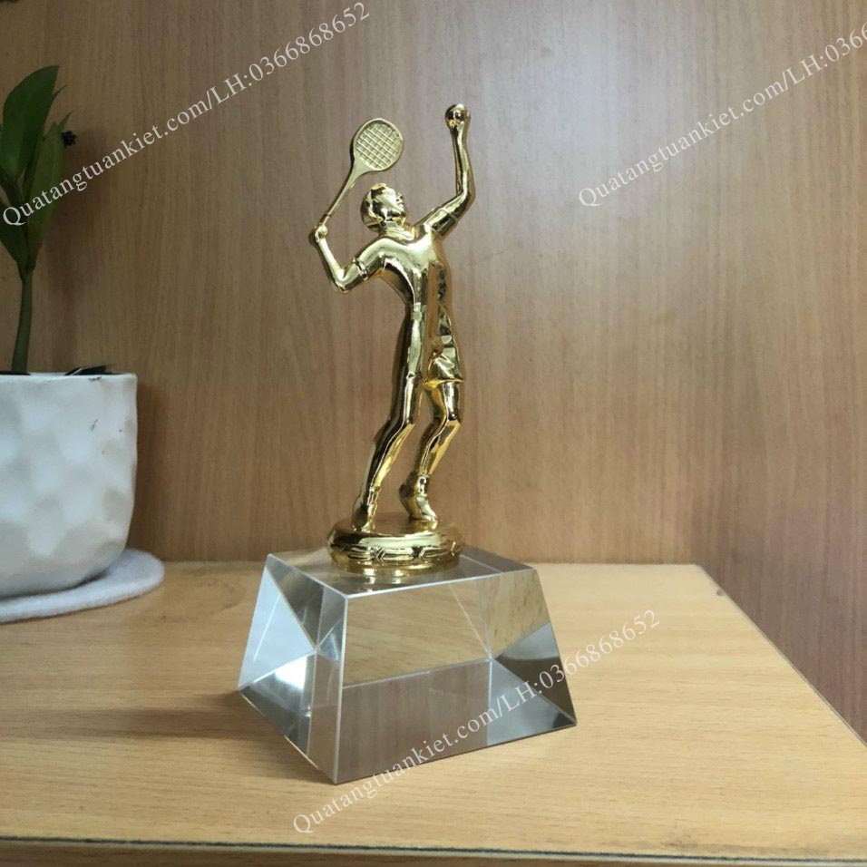 Cúp Pha Lê  Tennis Mạ Vàng CN